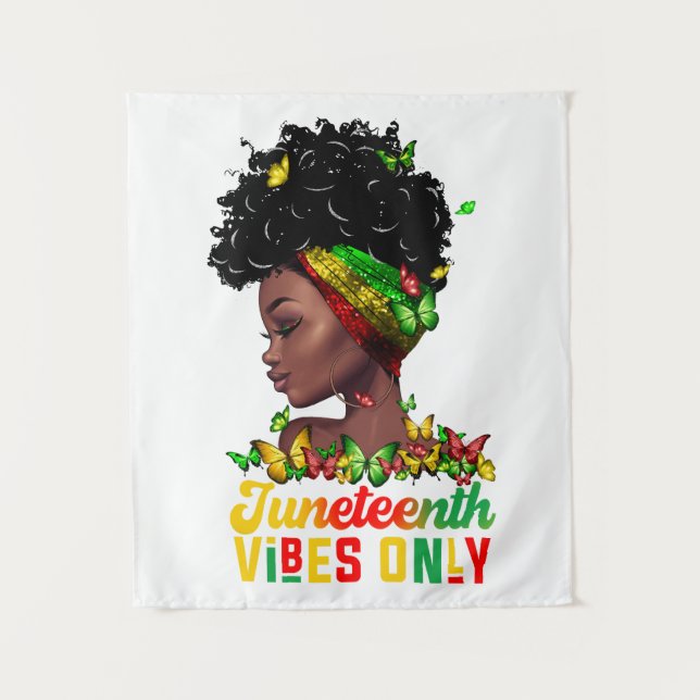 Juneteenth-Teppich Wandteppich (Vorderseite)