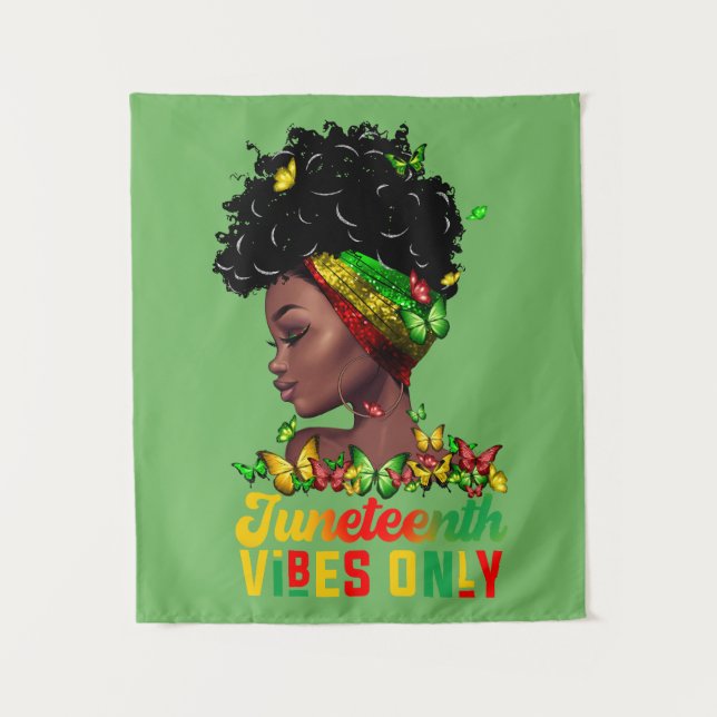 Juneteenth-Teppich Wandteppich (Vorderseite)