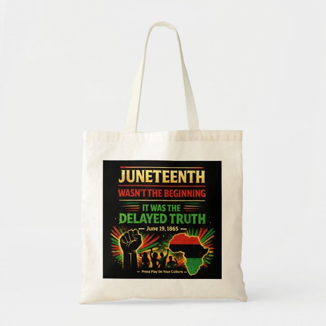 Juneteenth-Tragetasche Tragetasche (Vorne)
