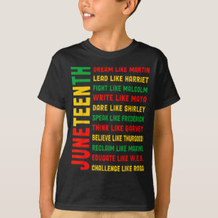 Juneteenth träumen wie Martin schwarze Geschichte T-Shirt