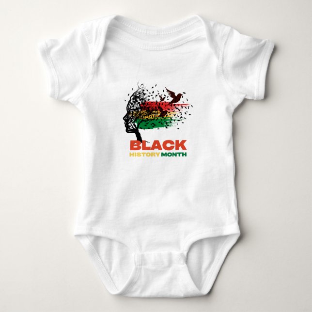 Juneteenth Tree African Root Afro Proud Black June Baby Strampler (Vorderseite)