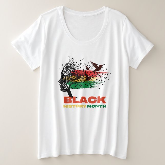 Juneteenth Tree African Root Afro Proud Black June Große Größe T-Shirt (Design vorne)