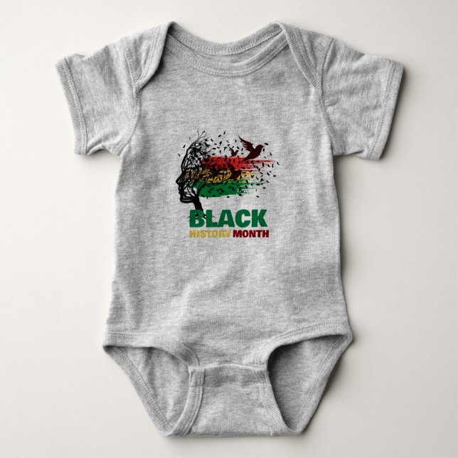 Juneteenth Tree African Root Proud Black History Baby Strampler (Vorderseite)