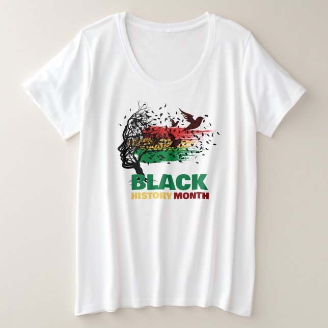 Juneteenth Tree African Root Proud Black History Große Größe T-Shirt (Design vorne)