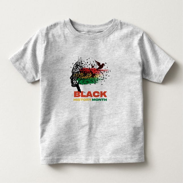 Juneteenth Tree African Root Proud Black History Kleinkind T-shirt (Vorderseite)