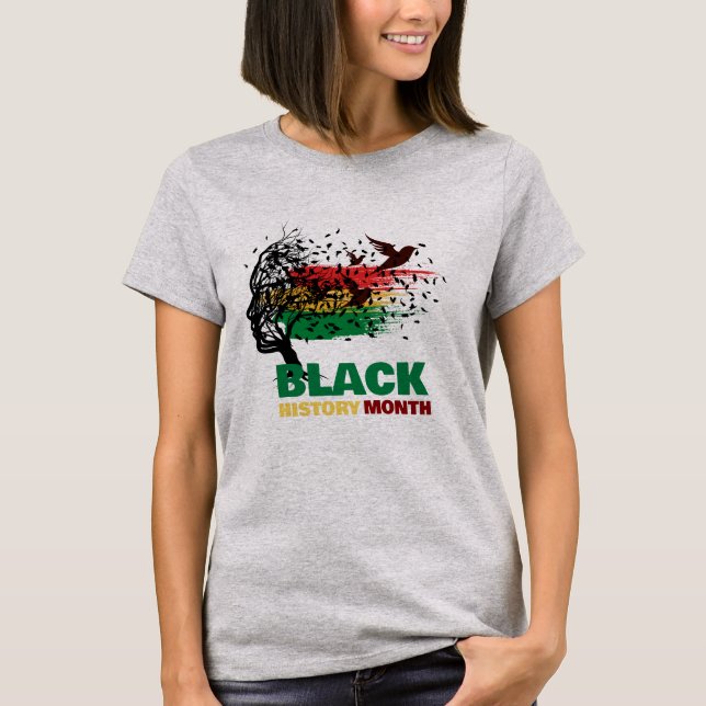 Juneteenth Tree African Root Proud Black History T-Shirt (Vorderseite)