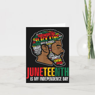 Juneteenth Unabhängigkeitstag Afrikanischer Schwar Karte