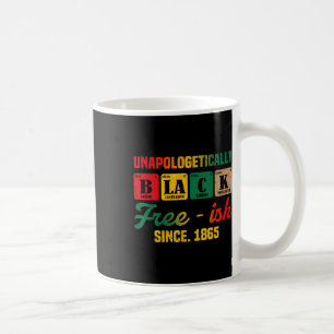 Juneteenth Unverblümt Schwarze Periodische Frauen Kaffeetasse