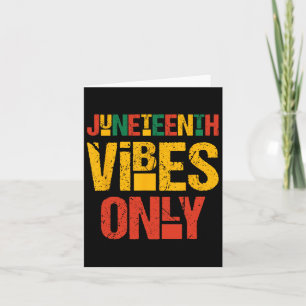 Juneteenth Vibes Nur 1865 Afrikanische Amerikanisc Karte