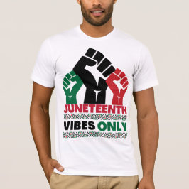 Juneteenth Vibes Only Black Vater Mama Boys Girls T-Shirt