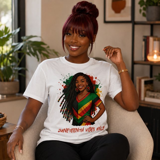 Juneteenth Vibes Only T-Shirt (Von Creator hochgeladen)