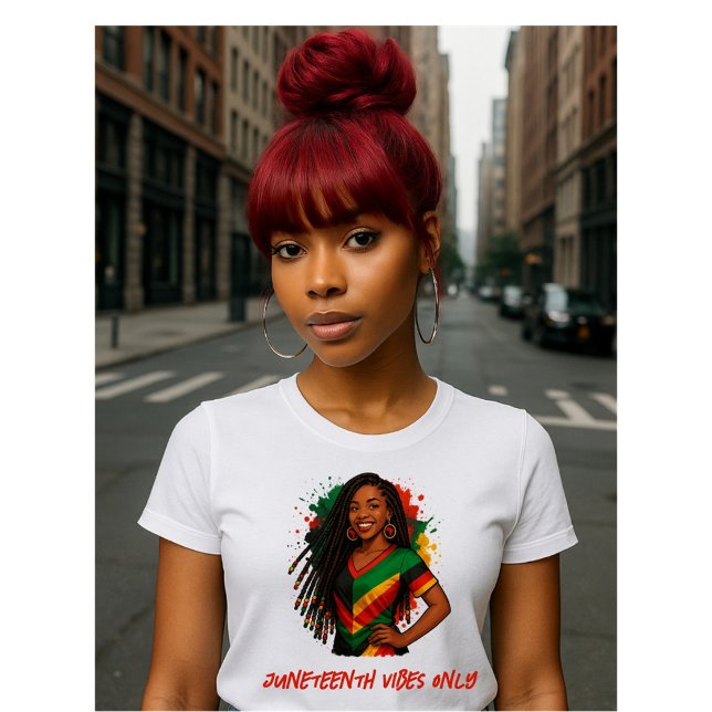 Juneteenth Vibes Only T-Shirt (Von Creator hochgeladen)