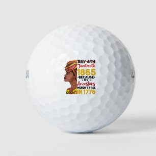 Juneteenth, weil meine Vorfahren 1776 nicht frei w Golfball