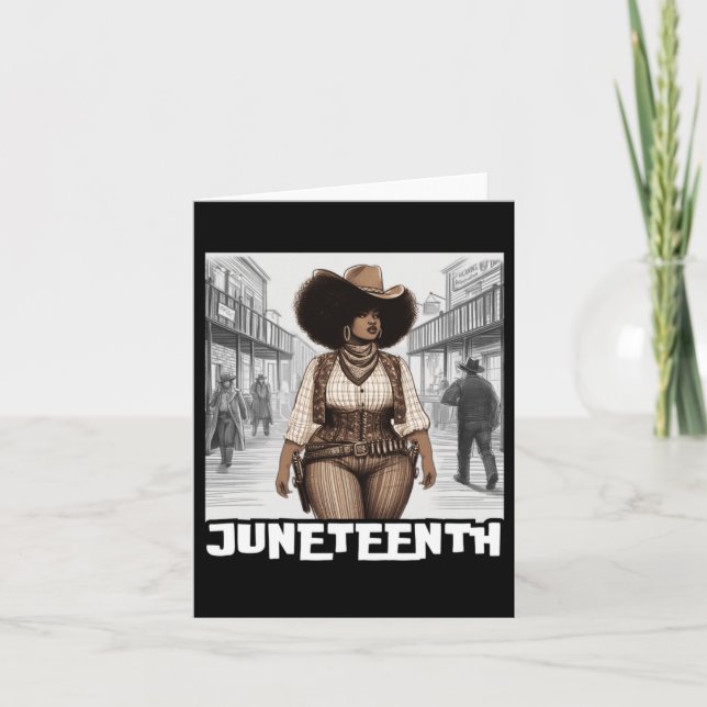 Juneteenth Wild West Karte (Vorderseite)