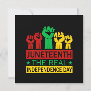 Juneteenth-Wortkunst Panafrikanische Farben Quadra