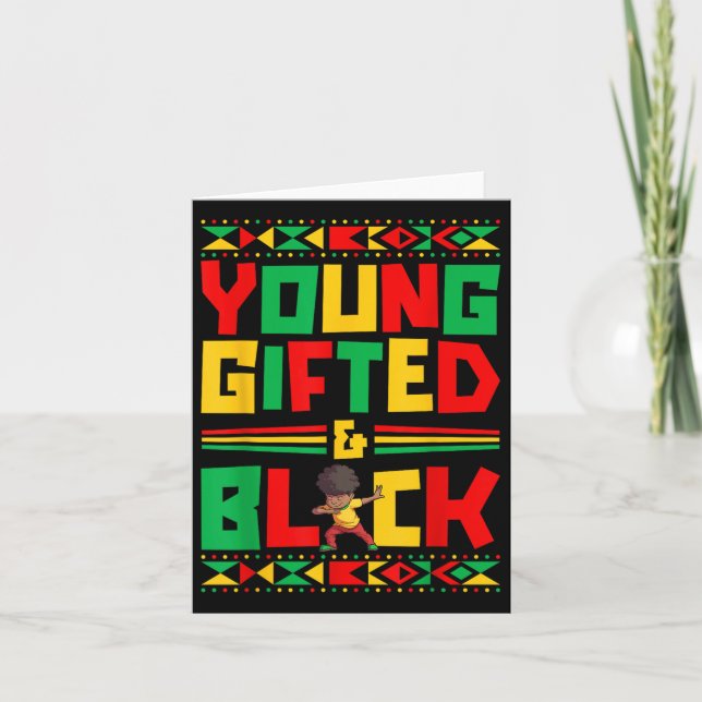 Juneteenth Young Black Boy American History Karte (Vorderseite)