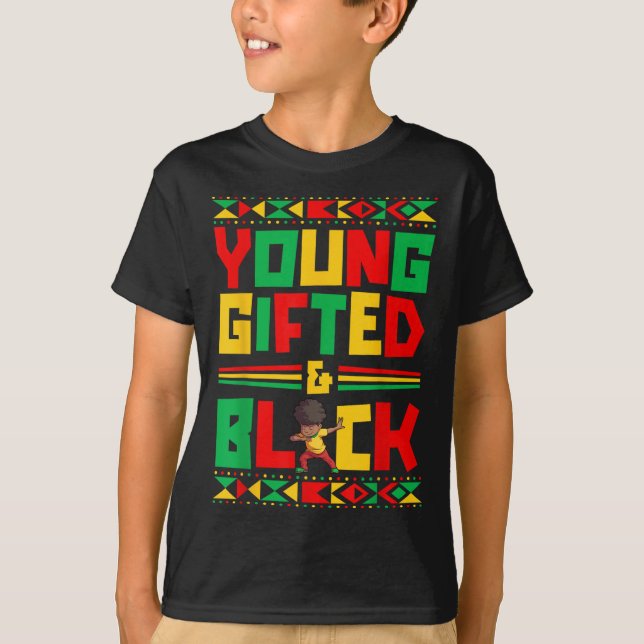 Juneteenth Young Black Boy American History T-Shirt (Vorderseite)