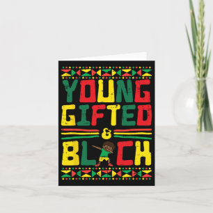 Juneteenth Young gab African Boy Dab Toddler Bo Karte