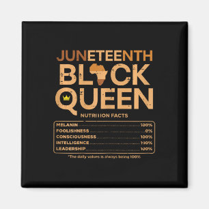 Juneteste Black Queen Melanin Nutrition Matching Magnet