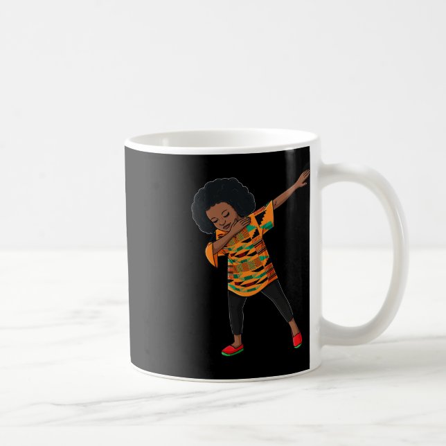 Juneteste Dabbing Afrikanischer schwarzer Pride Qu Kaffeetasse (Rechts)