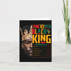 Juneteth Black King Pride African Nutrition Fa Karte