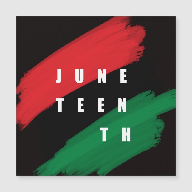 Junetezehnt Magnetkarte (Vorderseite)