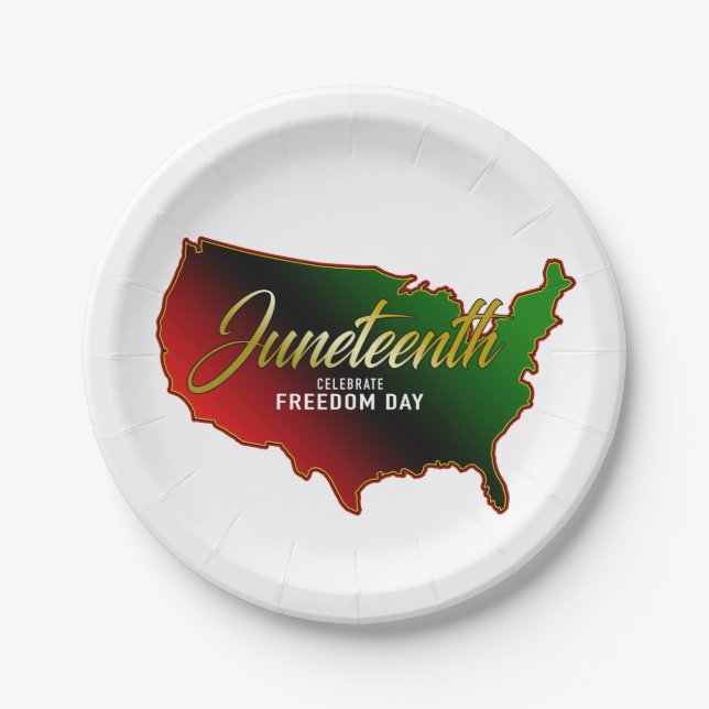 Junetezehnt Pappteller (Vorderseite)