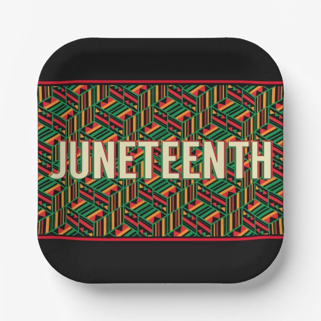 Junetezehnt Pappteller (Vorderseite)