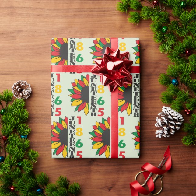 Junetezehnte Feiertagswrapping Paper Geschenkpapier (Feiertagsgeschenk)