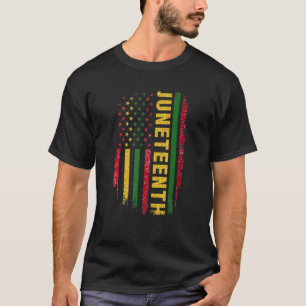 Junetezehnte US-Flagge Schwarzer König Melanin Vat T-Shirt