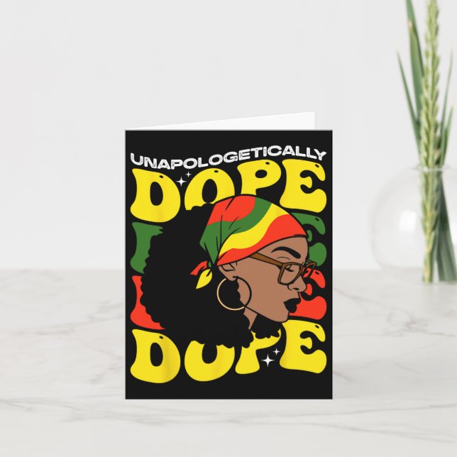 Junetste Flag feiert Juneteen zur Juneteen "Black  Karte (Vorderseite)