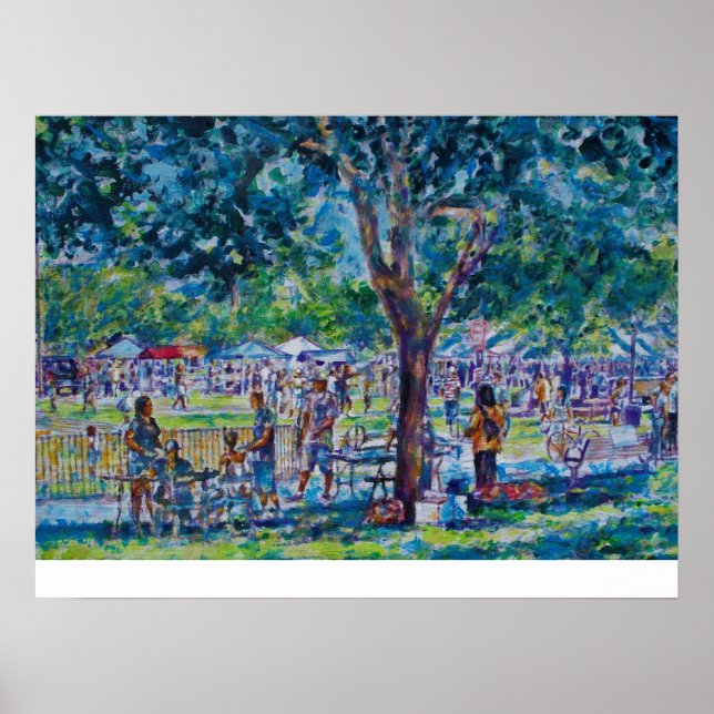 JUNEZEHNTES FESTIVAL- ANN ARBOR'S WHEELER PARK POSTER (Vorne)