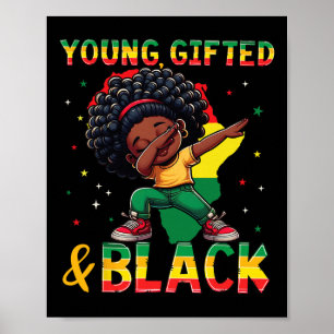 Jung Begabt Schwarzer Geschichtsmonat Afroamerikan Poster