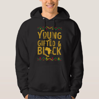 Jung, gebildet und schwarz Afroamerikanische Schwa Hoodie