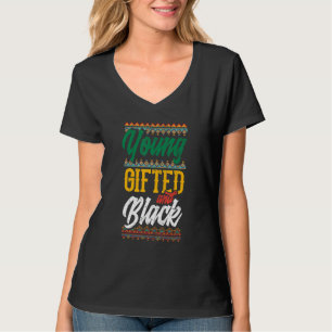 Jung, gebildet und schwarz Stolz Afrikanisches Ame T-Shirt