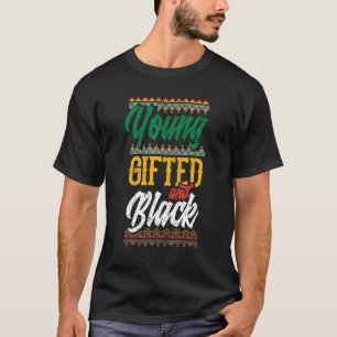 Jung, gebildet und schwarz, stolz auf afroamerikan T-Shirt