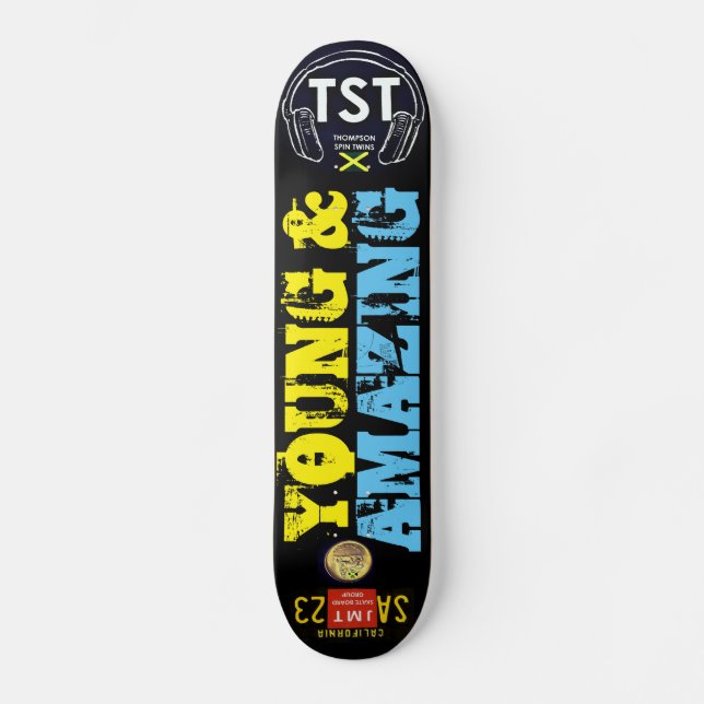JUNG UND PHANTASTISCH / TST-Skateboard Skateboard (Vorderseite)