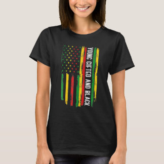 Jung und schwarz Geschichte Afro Afrikanischer Sto T-Shirt