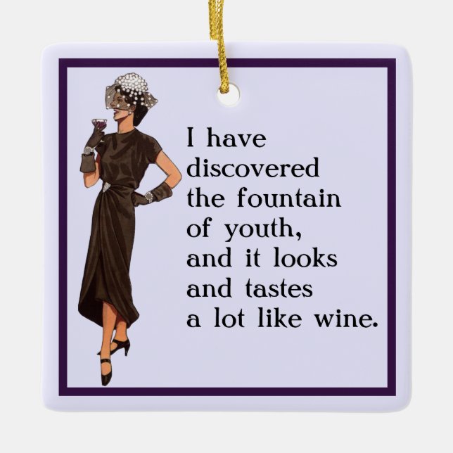 Jungbrunnen Keramikornament (Vorderseite)