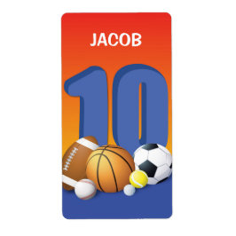 Junge 10. Geburtstag Sportbälle