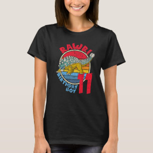Junge 11. Geburtstag ich Rawr! Ankylosaurus I Fami T-Shirt