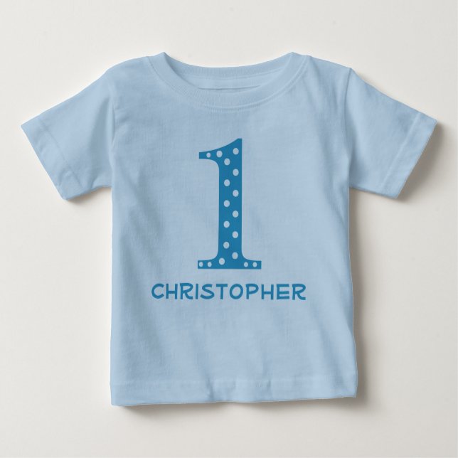Junge 1. Geburtstag Baby T-shirt (Vorderseite)