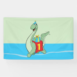 Junge, 1. Geburtstag Dinosaurier Banner