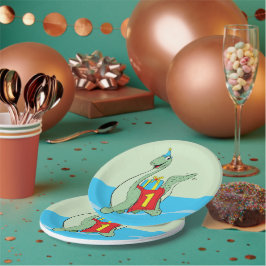 Junge, 1. Geburtstag Dinosaurier Pappteller