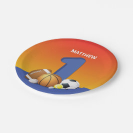 Junge 1. Geburtstag Sportbälle Pappteller