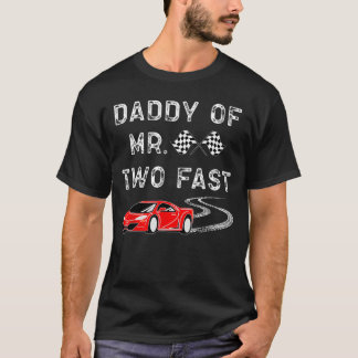 Junge 2. Geburtstag Racer DaddyZwei Fast 2. T-Shirt