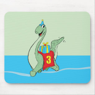 Junge, 3. Geburtstag Dinosaurier Mousepad