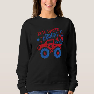 Junge 4. Juli für Kids Monster Truck Sweatshirt
