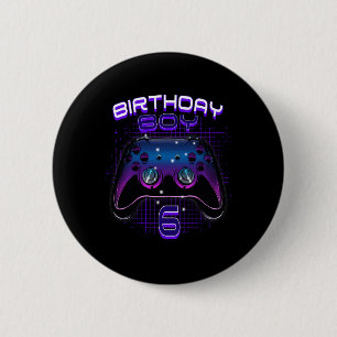 Junge 6 Video Game Controller Gamer 6. Geburtstag  Button