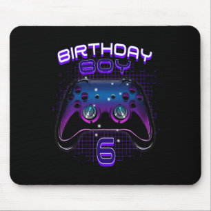 Junge 6 Video Game Controller Gamer 6. Geburtstag  Mousepad